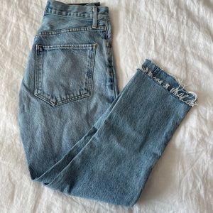 Agolde cropped jeans (no rips)